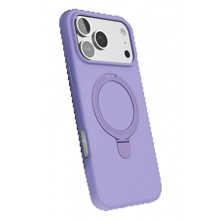 Apple iPhone 17 Pro Max Regal Magsafe Standlı Kapak - Lila