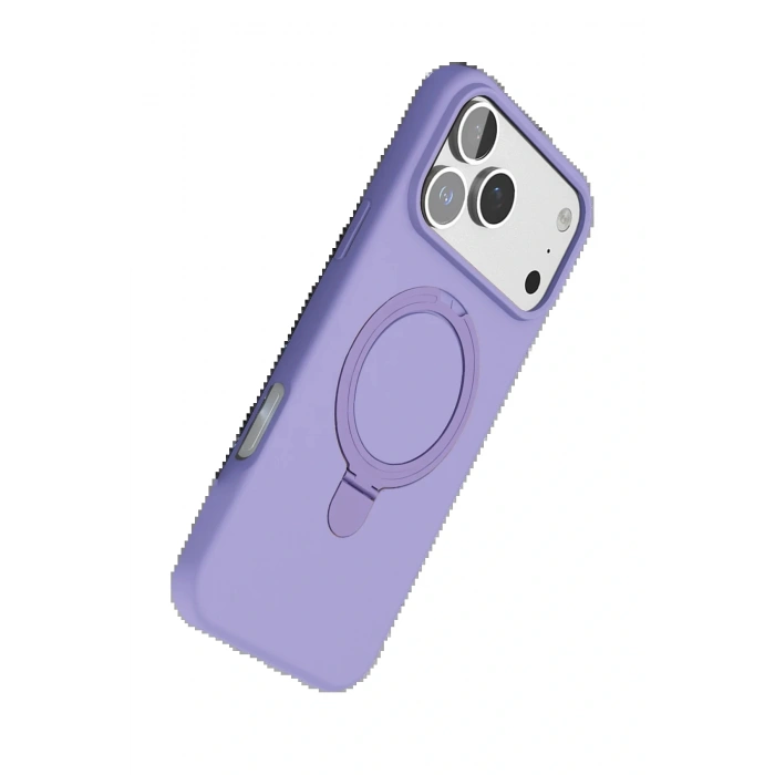 Apple iPhone 17 Pro Max Regal Magsafe Standlı Kapak - Lila