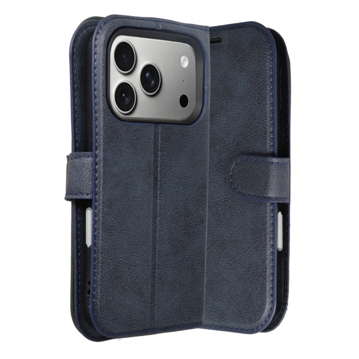 Apple iPhone 17 Pro Max Trend S Plus Kapaklı Kılıf - Lacivert