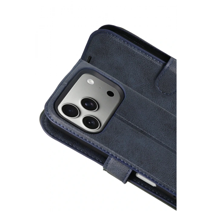 Apple iPhone 17 Pro Max Trend S Plus Kapaklı Kılıf - Lacivert