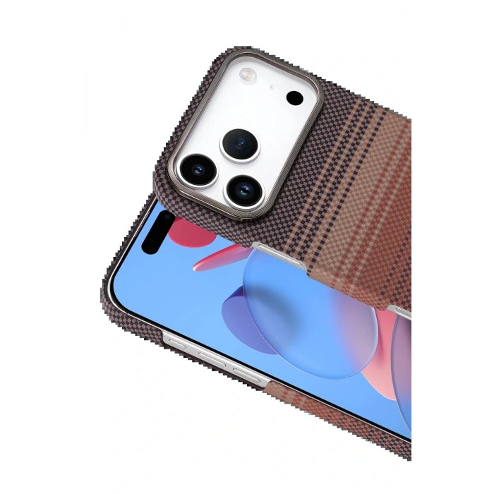 Apple iPhone 17 Pro Max Vega Magsafe Kapak - Çöl Titanyum