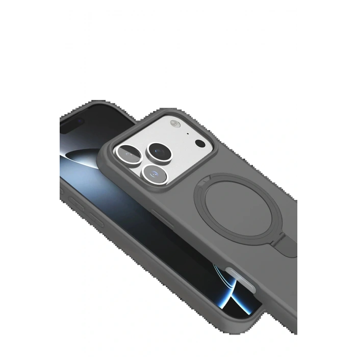 Apple iPhone 17 Pro Regal Magsafe Standlı Kapak - Titan Gri