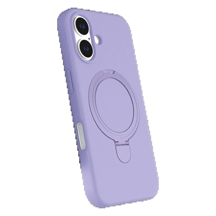 Apple iPhone 17 Regal Magsafe Standlı Kapak - Lila