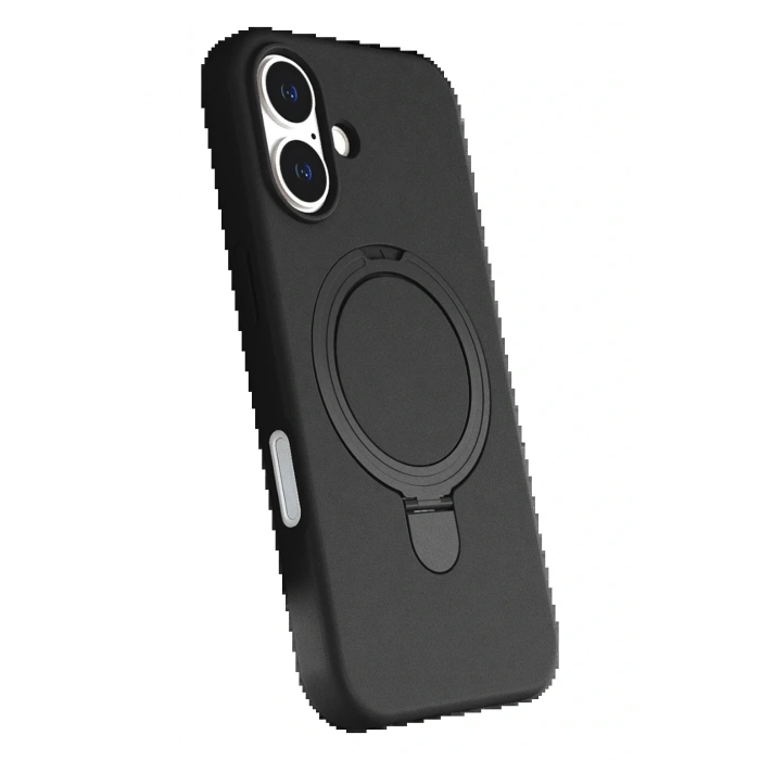 Apple iPhone 17 Regal Magsafe Standlı Kapak - Siyah