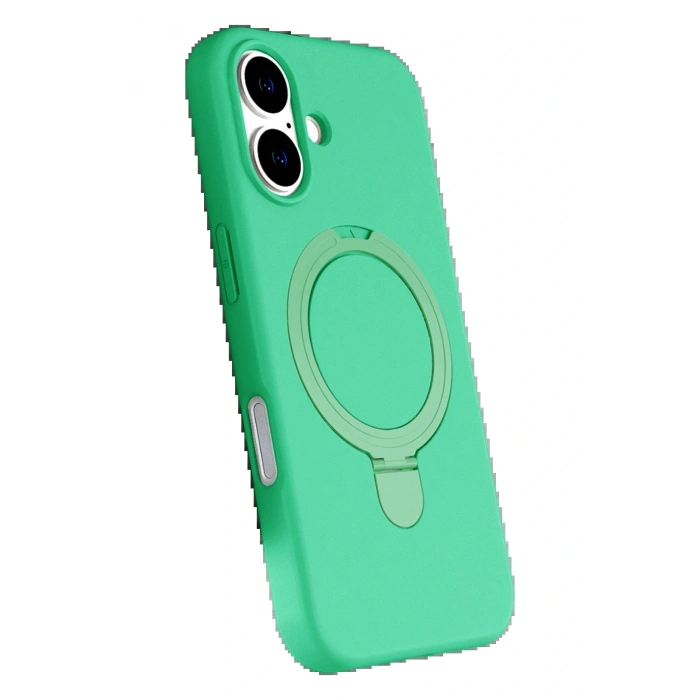 Apple iPhone 17 Regal Magsafe Standlı Kapak - Yeşil