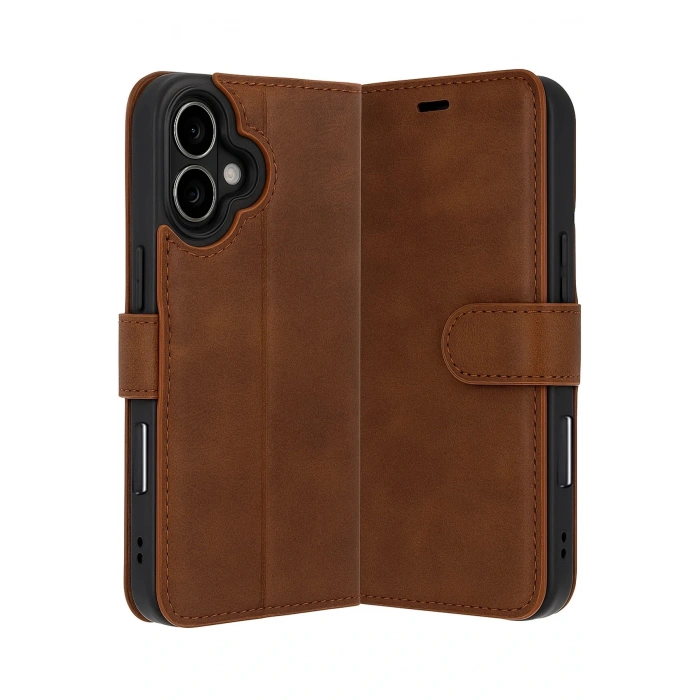 Apple iPhone 17 Trend S Plus Kapaklı Kılıf - Taba