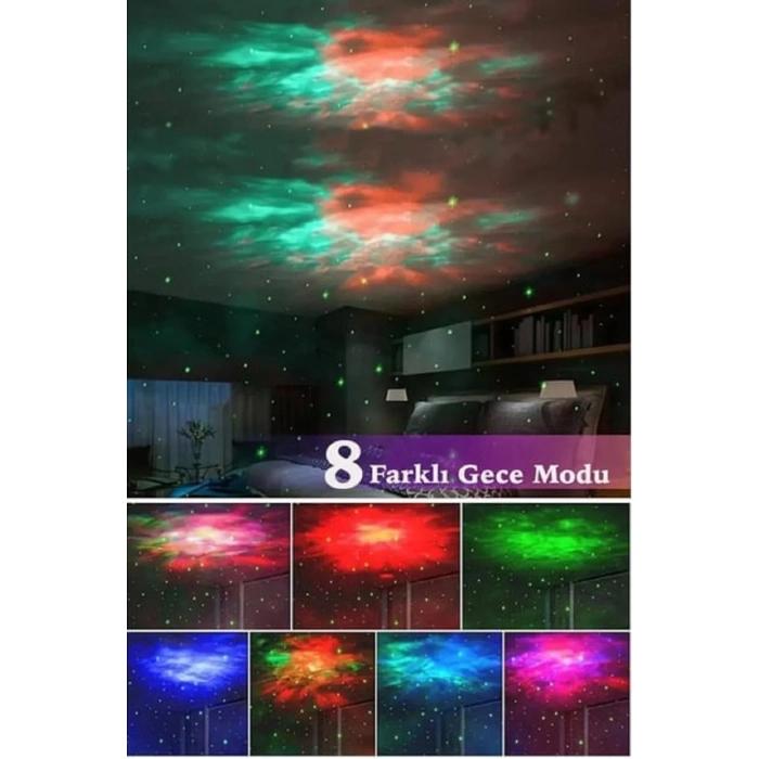 Astronot, Galaksi, Projektör, Uzaktan Kumandalı, Gece Lambası Bwr-47 (4172)