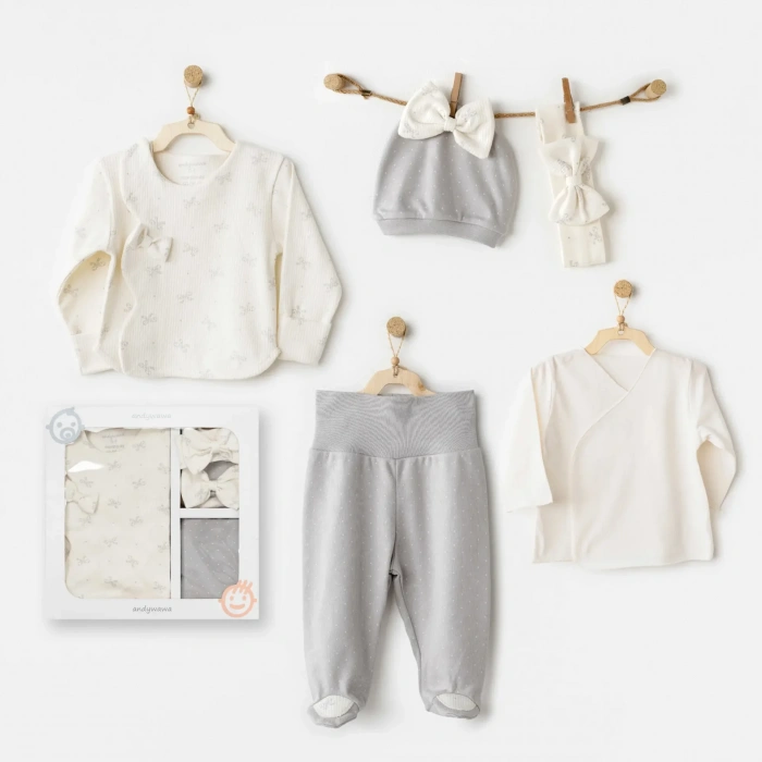 Baby Bow Bliss 5li Hastane Çıkışı Ekru