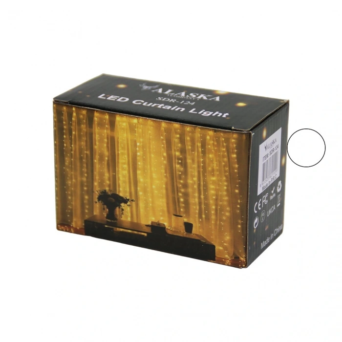 Beyaz 3x3mt Usb - Kumandalı Tel Perde Led - Dekor Lamba (4172)