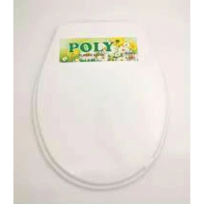 Beyaz Yumuşak Klozet Kapak Büyük Puf (4172)