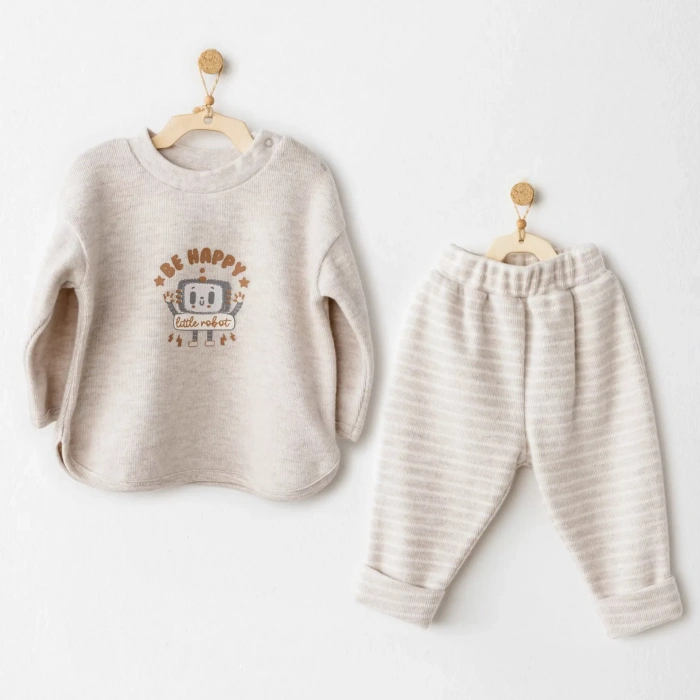 Casual 2li Takım Beige