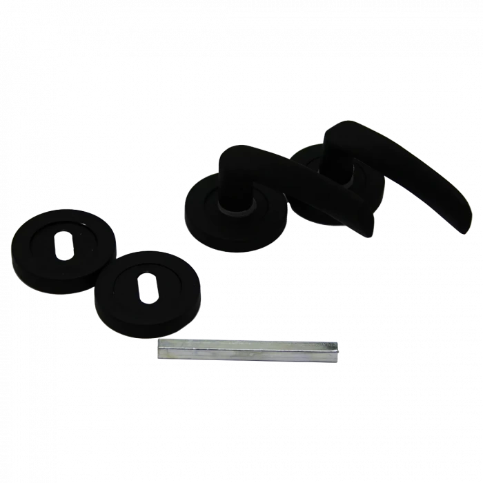 Çelikel Eriş-10 Amerikan Oda Kapı Kolu Siyah (4172)