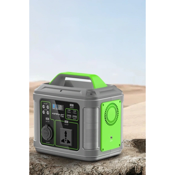 CN04 Powerbank 300W 60.000 mAh 5W Led Işıklı Kamp Şarj PD 60W - Gri