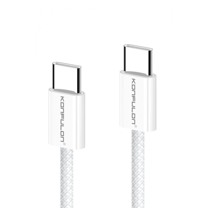 DC82 1M 60W Type-C to Type-C PD Hızlı Şarj Kablo - Beyaz