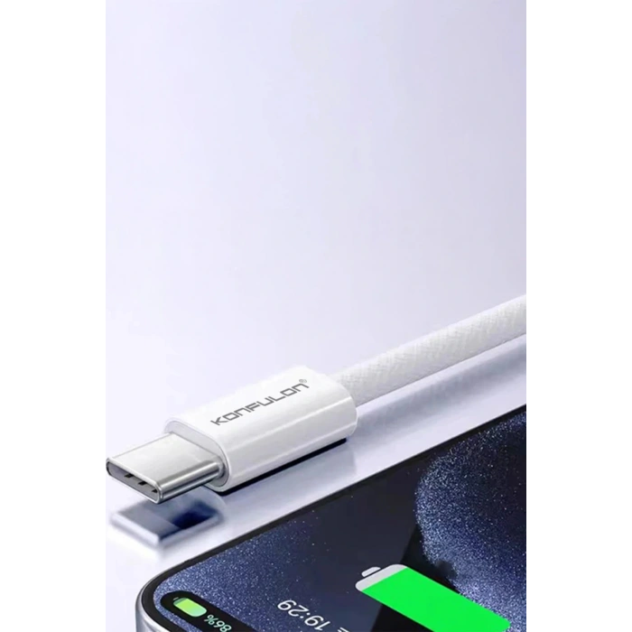 DC82 1M 60W Type-C to Type-C PD Hızlı Şarj Kablo - Beyaz