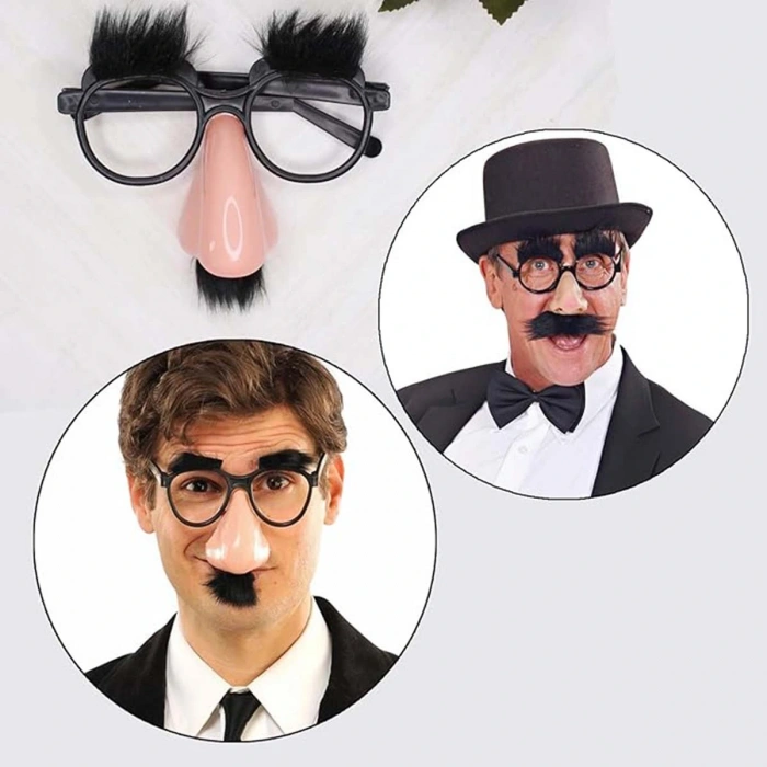 Eğlenceli Kılık Değiştirme Kaş Bıyık Mizah Gözlüğü 9x13 Cm (4172)