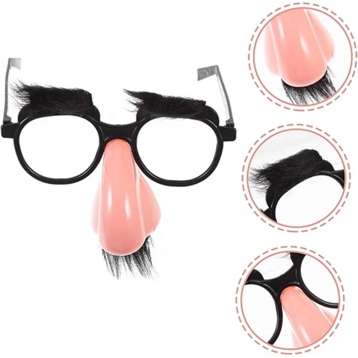 Eğlenceli Kılık Değiştirme Kaş Bıyık Mizah Gözlüğü 9x13 Cm (4172)