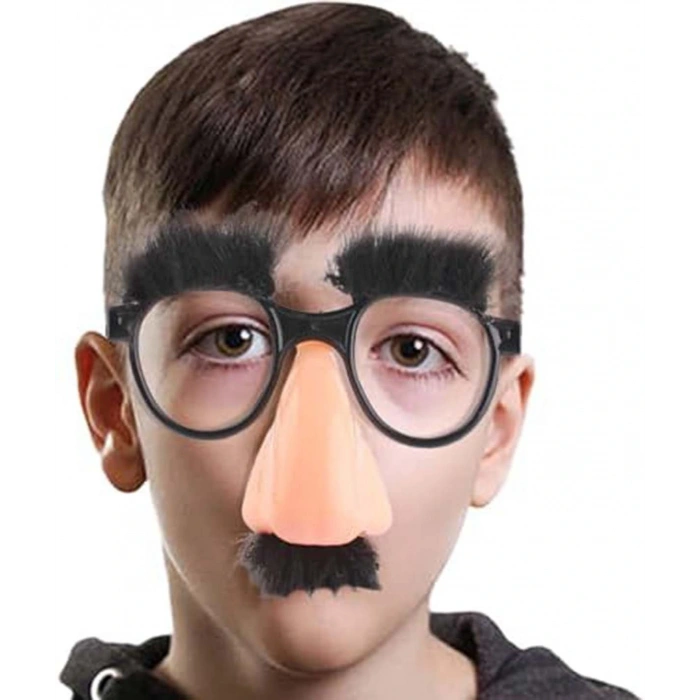 Eğlenceli Kılık Değiştirme Kaş Bıyık Mizah Gözlüğü 9x13 Cm (4172)