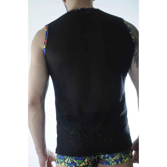 Erkek Transparan Renki Atlet Boxer Takımı