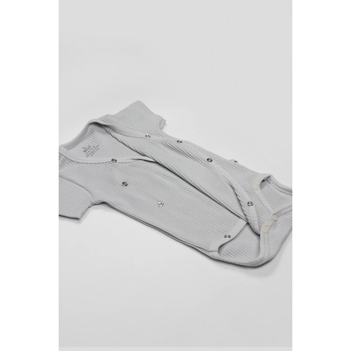 Flying Elephant 2li Yarım Kol Badi 17117 Ekru Gri