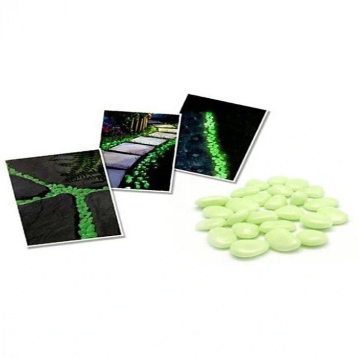 Gece Karanlıkta Işık Vererek Parlayan Dekoratif Çakıl Taşları (4172)