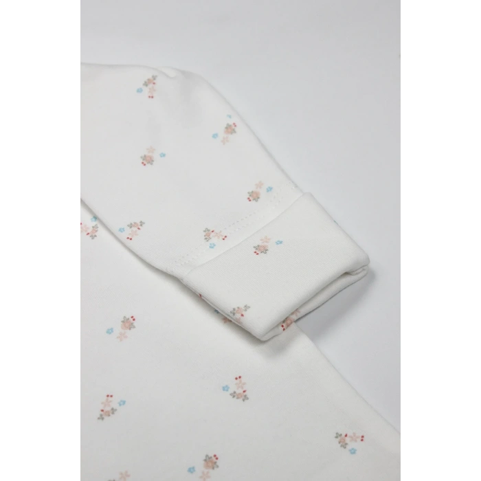 Grow İn Love Bebe Tulum 15103 Pembe Ekru