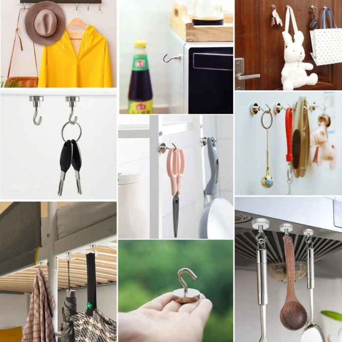 Güçlü Manyetik Mutfak,banyolar İçin Çok Amaçlı 2&apos;li Magnet Askı (4172)