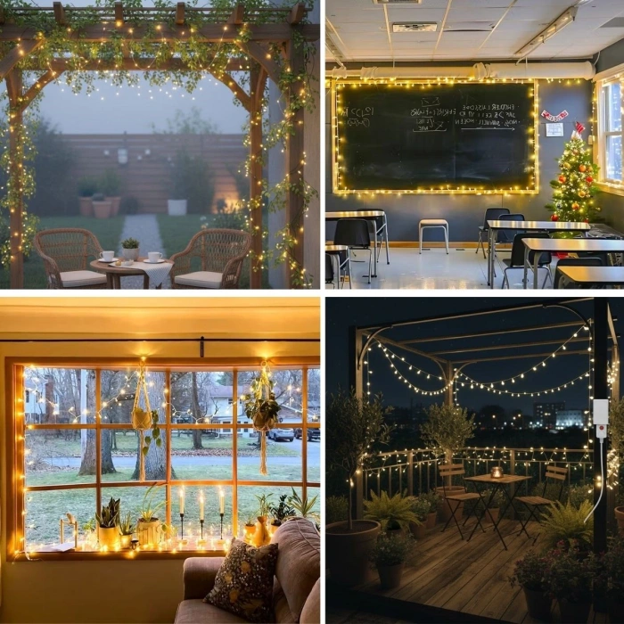 Günışığı Renk 5 Farklı Işık Modlu 10 Metre Eklemeli Dekor Boncuk Model Dekoratif Led (4172)