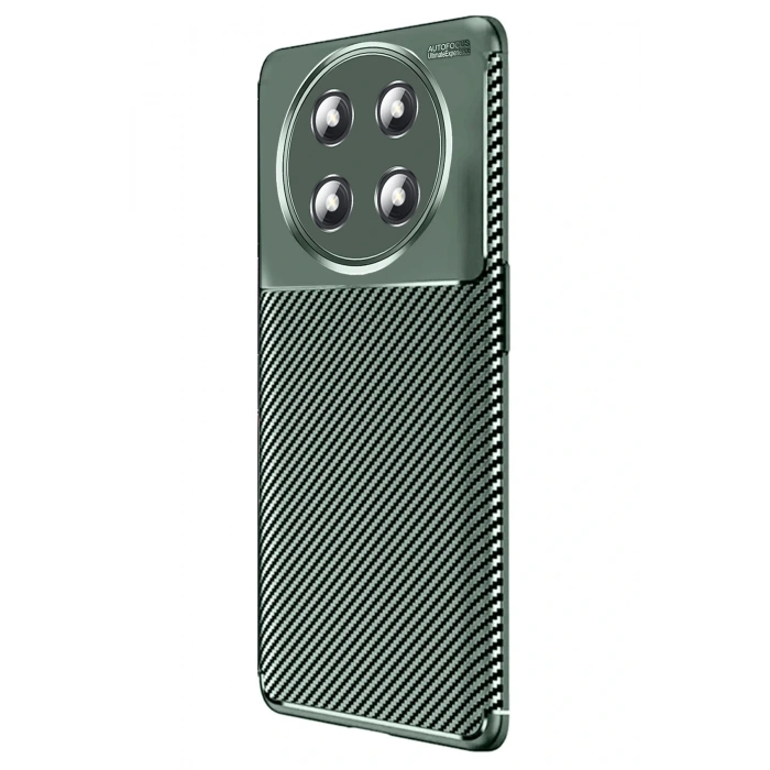 Honor Magic 7 Lite Kılıf Auto Focus Karbon Kapak - Koyu Yeşil