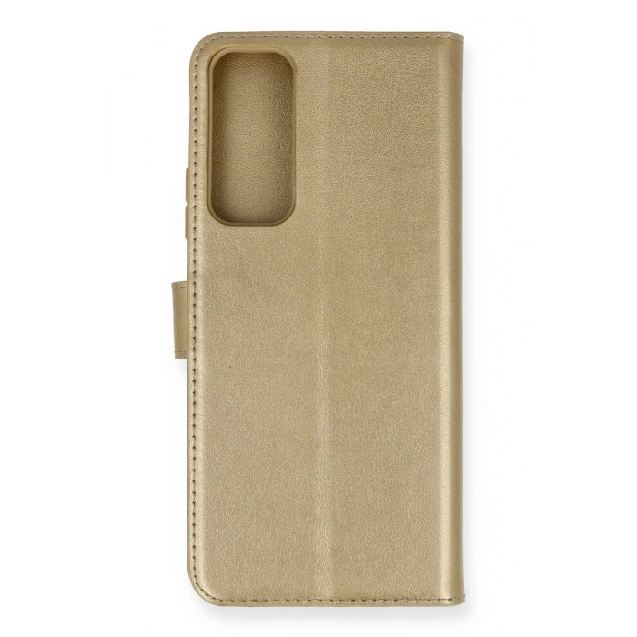 Huawei P Smart 2021 Kılıf Trend S Plus Kapaklı Kılıf - Gold