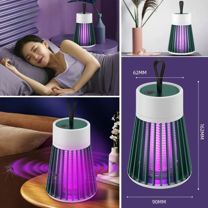 İç Ve Dış Mekanlar İçin Şarjlı Sinek Öldürücü Sivrisinek Kovucu,uv Işıklı Sineksavar Taşınabilir Gece Lambası (4172)