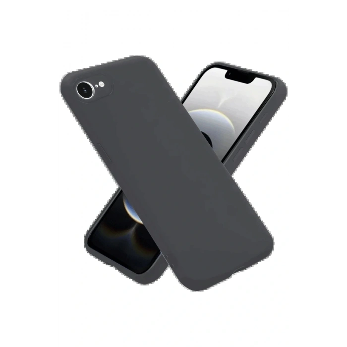 iPhone 16E Kılıf First Silikon - Gri