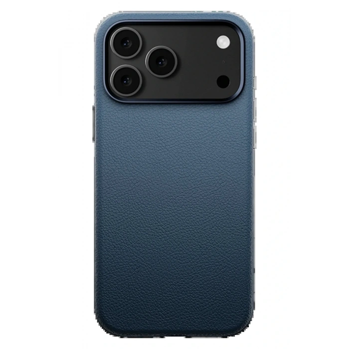 iPhone 17 Pro Max Wonder Deri Magsafe Kapak - Lacivert