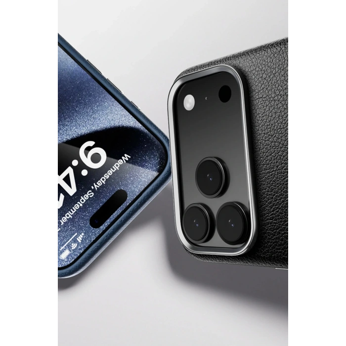 iPhone 17 Pro Wonder Deri Magsafe Kapak - Siyah