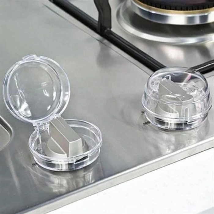 Isıya Dayanıklı Plastik Ocak Düğme Koruyucu Düğme Kilidi Emniyet Düzeneği (4172)