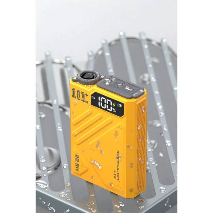 J38 10.000 mAh 20W PD Led Işıklı Magsafe Powerbank - Turuncu