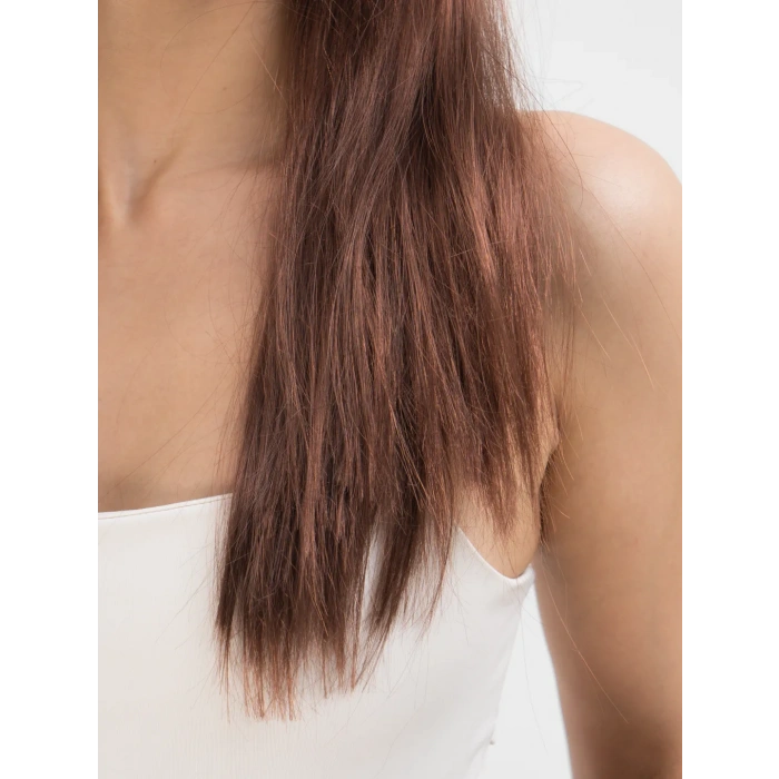 Kahve Renk Uzun Düz Parti Peruğu - Uzun Kahverengi Peruk (4172)