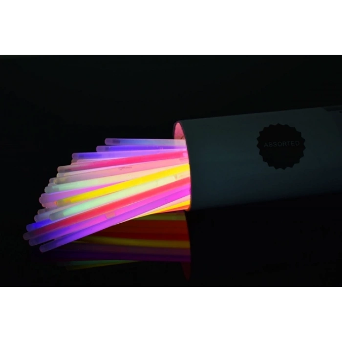 Karanlıkta Parlayan Fosforlu Glow Stick Taç Fosforlu Renkli Taç 6 Adet (4172)