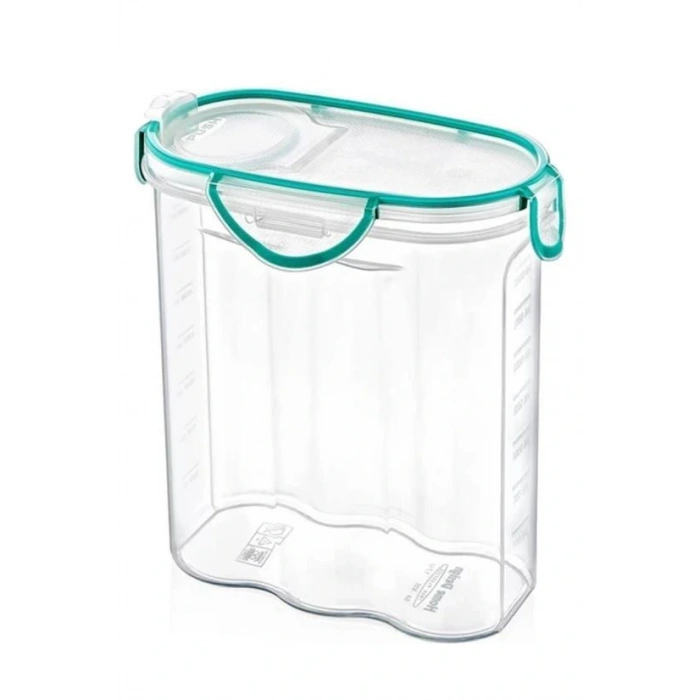 Kilitli Kapaklı Contalı Hava,su Sıvı Geçirmez 2,4 Litre Erzak Saklama Kabı-sa590 (4172)