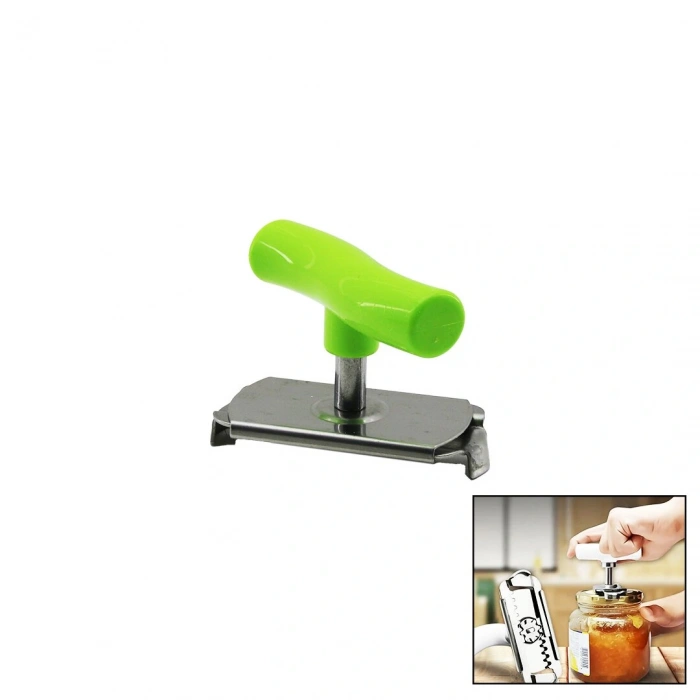 Kollu Metal Kavanoz Açacak  Plastik Kol  Çevir--sıkıştır--aç (4172)