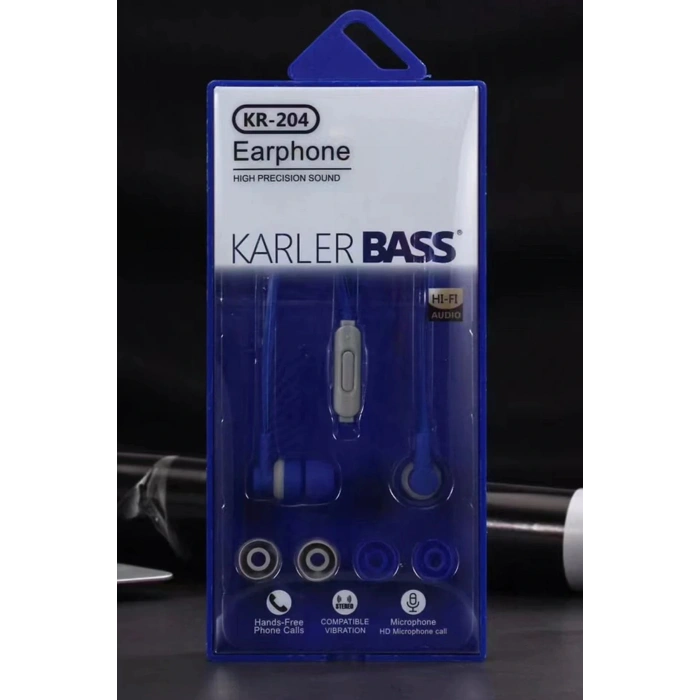 KR-204 Kablolu Kulaklık - Lacivert