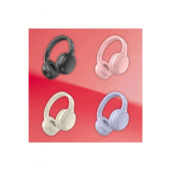 KRH4 Aktif Gürültü Engelleyici Özellikli Kafaüstü Kablosuz Bluetooth Kulaklık - Siyah