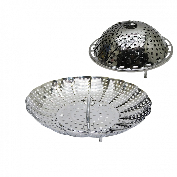 Küçük Metal Buharda Sebze Pişirici Sepet Haşlama Aparatı (4172)