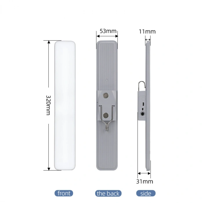 Kumandalı - Zaman - Işık Gücü Ayarlı Metal Askılı - Usb Şarjlı Lamba Fener 20smd Led (4172)