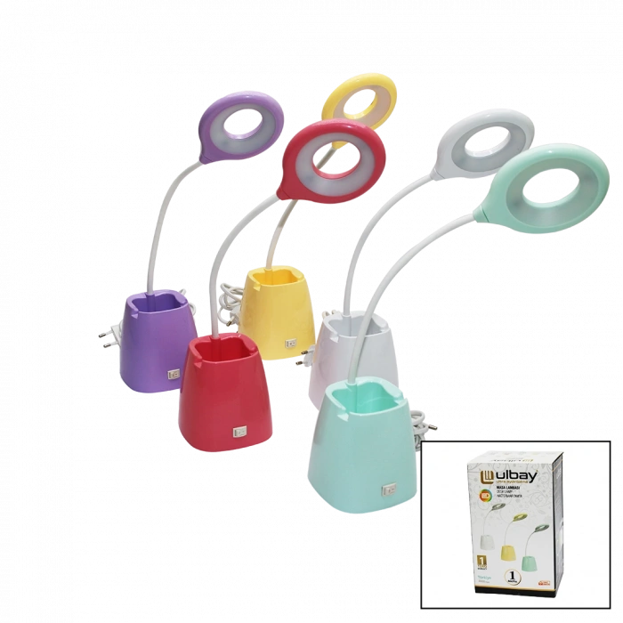 Ledli Kalemlikli  Masa Lambası (4172)