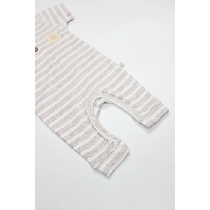 Line Colors Yarım Kol Patiksiz Tulum 15126 Bej