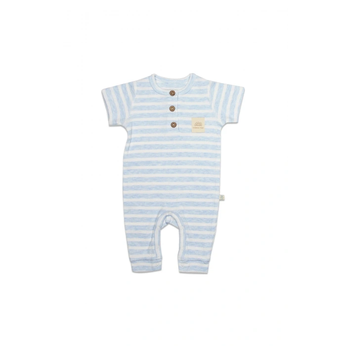 Line Colors Yarım Kol Patiksiz Tulum 15126 Mavi