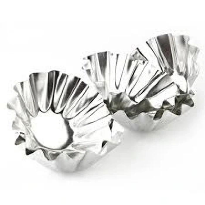 Metal Küçük 6 Parça  Kek Kapsülü (4172)