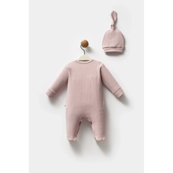 Moi Noi Şapkalı Tulum Mnb1236 Mürdüm