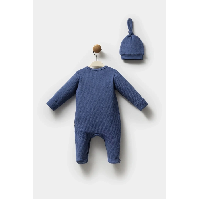 Moi Noi Şapkalı Tulum Mnb1251 Navy Blue